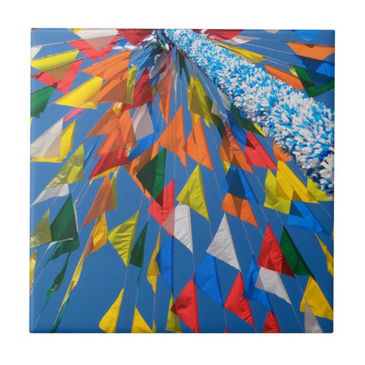 三角旗飾り タイル (正面)