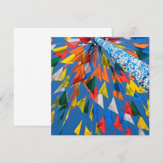 三角旗飾り ノートカード (正面/裏面)