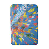 三角旗飾り バスマット (正面縦)