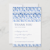 三角模様企業のビジネスロゴ サンキューカード (正面)