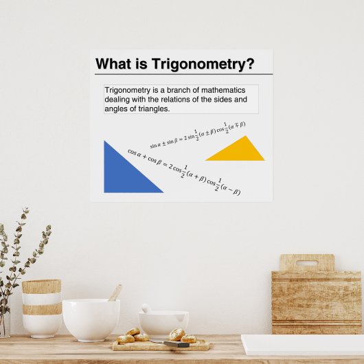 三角法とは？ ポスター (キッチン)
