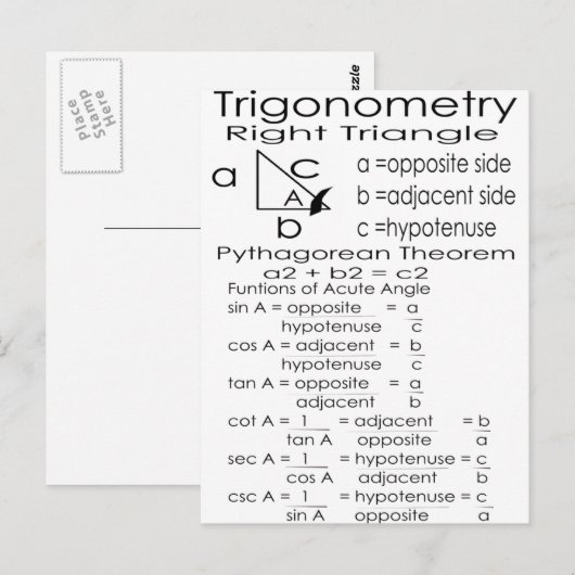 三角法 ポストカード (正面/裏面)
