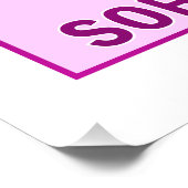 三角法SOH CAH TOA教室ピンクのポスター ポスター (コーナー)