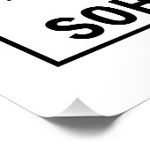 三角法SOH CAH TOA教室ホワイトポスター ポスター (コーナー)