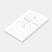 三角法X Y座標グラフ紙 ポストイット (アングル)