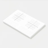 三角法X Y座標グラフ紙 ポストイット (アングル)