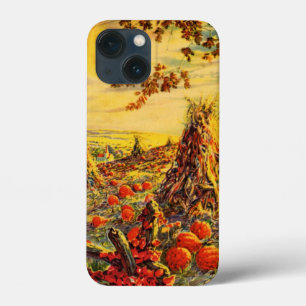 三角波が付いているヴィンテージのハロウィンのカボチャパッチ iPhone 13 MINIケース