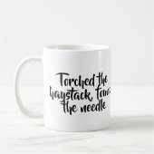 三角波に火をつけましたり、針のマグを見つけました コーヒーマグカップ (左)