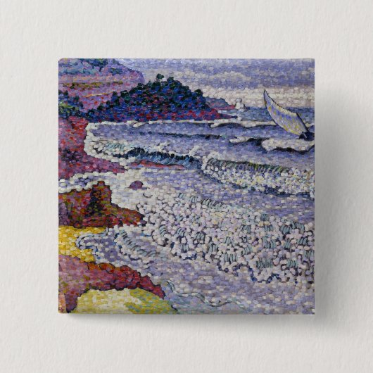 三角波の立つ海1902-3年 缶バッジ (正面)