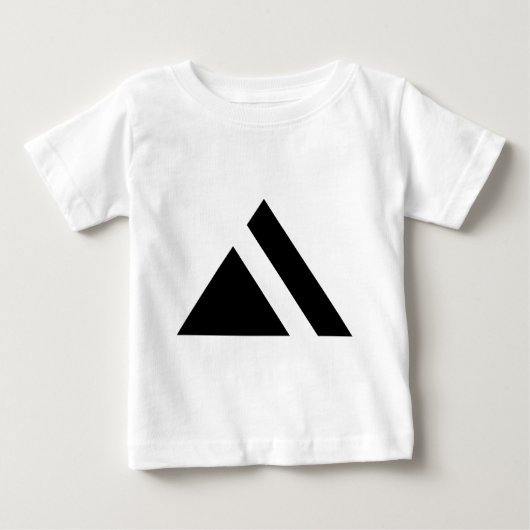 三角矢印03 ベビーTシャツ (正面)