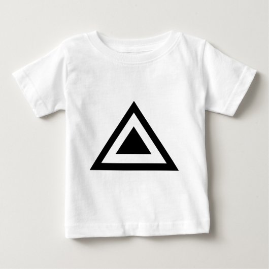 三角矢印 01 ベビーTシャツ (正面)