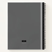 三角関数の数式(灰色)ノートブック ノートブック (裏面)