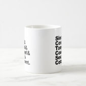 三角関数の6つの三角関数 コーヒーマグカップ (中央)