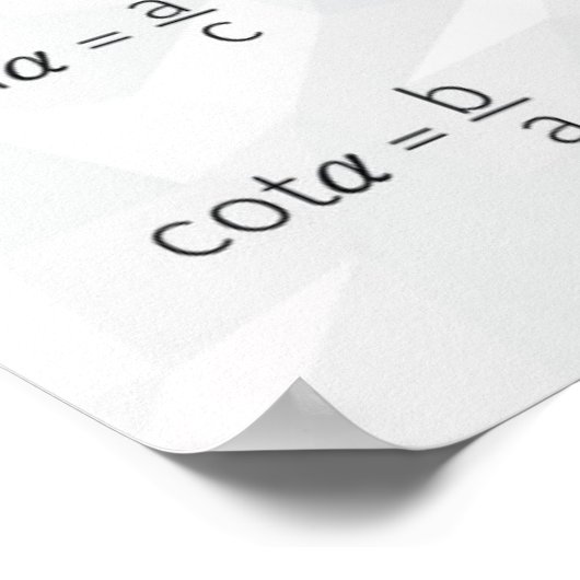 三角関数 – Math Poster ポスター (角)