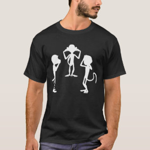 『三話賢い悪い猿』 Tシャツ