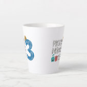 三誇りを持った人 カフェラテマグ (正面)