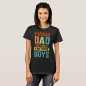 三誇りを持った男素晴らし子のパパ父の日3 Tシャツ (正面フル)