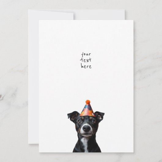 三誕生日犬 招待状 (裏面)