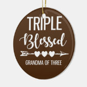 三賛美人のおばあちゃん セラミックオーナメント (左)