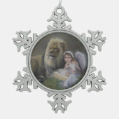 三賛美人 スノーフレークピューターオーナメント (正面)