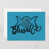 三賛美重異教の文五つ星 ポストカード (正面/裏面)