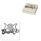 三賛美重異教の文五つ星 ラバースタンプ (押印)