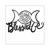 三賛美重異教の文五つ星 ラバースタンプ (インプリント)