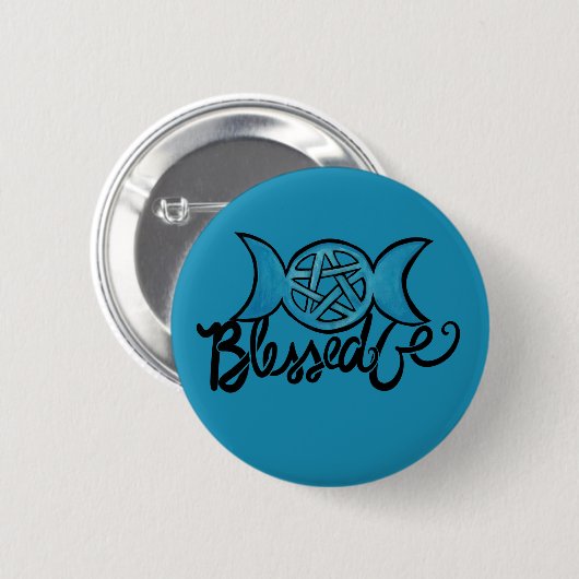 三賛美重異教の文五つ星 缶バッジ (正面&裏面)