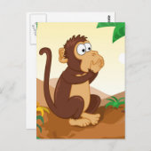 三賢いサル ポストカード (正面/裏面)