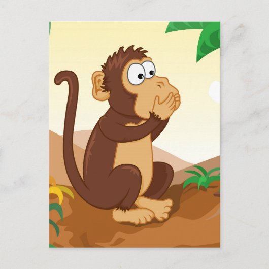 三賢いサル ポストカード (正面)