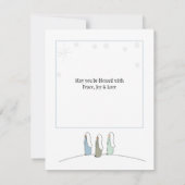 三賢い人クリスマス、フラット カード (裏面)