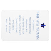 三賢い女性クリスマスマグネット マグネット (横)