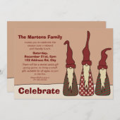 三賢い小人、クリスマスパーティの招待状 招待状 (正面/裏面)