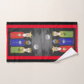 三賢い男性バスルームのタオルのセット バスタオルセット (ハンドタオル)