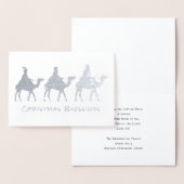 三賢い男性マギのクリスマス恵みホイルカード 箔カード (ディスプレー)