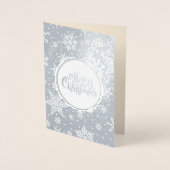 三賢い男性ラグジュアリー実在フォイルクリスマスカード 箔カード (正面)