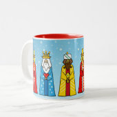 三賢い男性2トーンのコーヒーマグ ツートーンマグカップ (正面左)