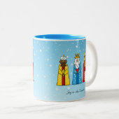 三賢い男性2トーンのコーヒーマグ ツートーンマグカップ (正面右)