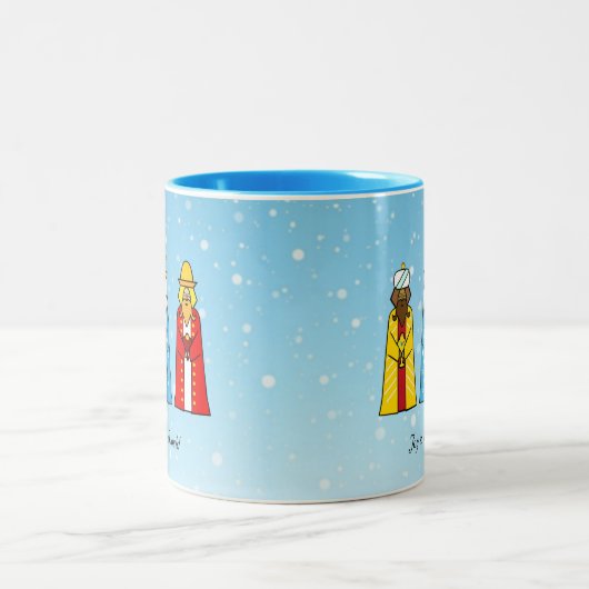 三賢い男性2トーンのコーヒーマグ ツートーンマグカップ (中央)