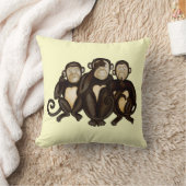 三賢のサル クッション (ブランケット)