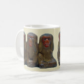 三賢のサル コーヒーマグカップ (正面左)