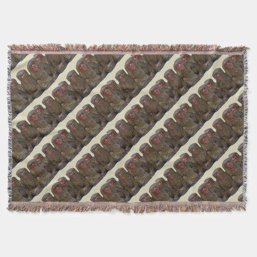 三賢のサル スローブランケット (正面)