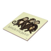 三賢のサル タイル (側面)