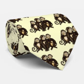 三賢のサル ネクタイ (ロール)
