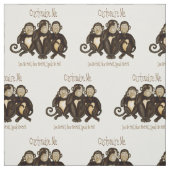 三賢のサル ファブリック (見本)