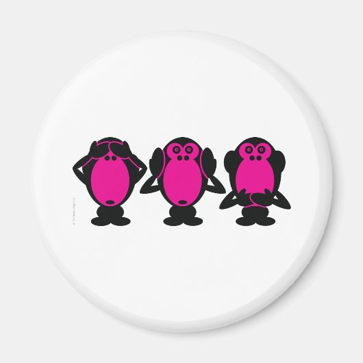 三賢のサル マグネット (正面)