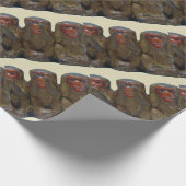 三賢のサル ラッピングペーパー (角)