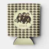 三賢のサル 缶クーラー (正面)