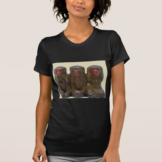 三賢のサル Tシャツ (正面)
