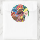 三賢人の宗教的なクリスマス・ホリデー ラウンドシール (バッグ)